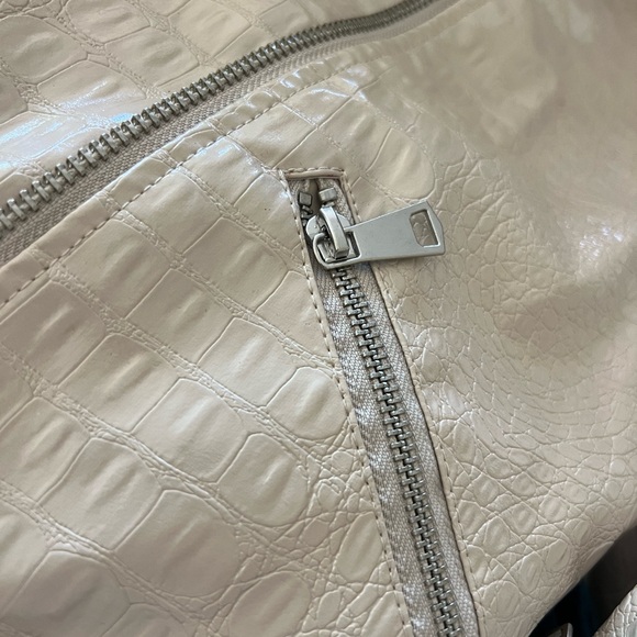 MISSGUIDED CROC BIKER JACKET - Picture 14 of 15